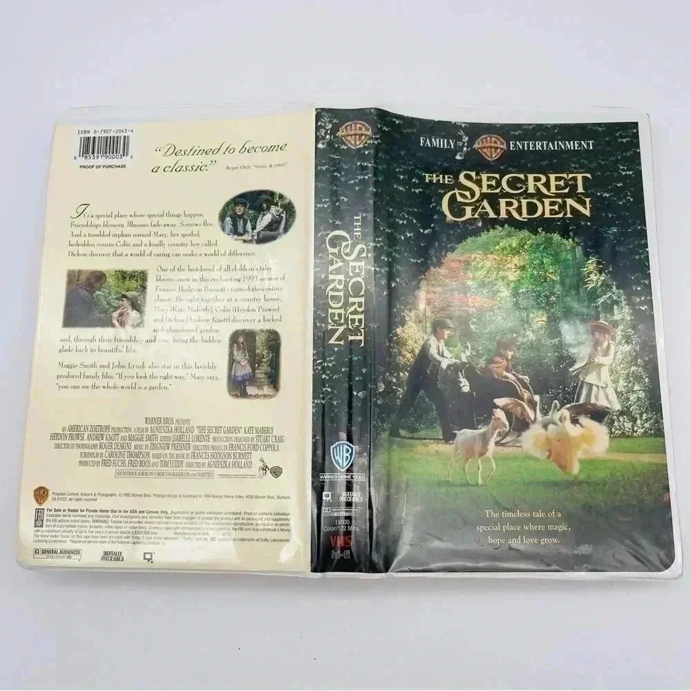 Warner Bros. The Secret Garden VHS Tape, #19000 - Picture 5 of 8